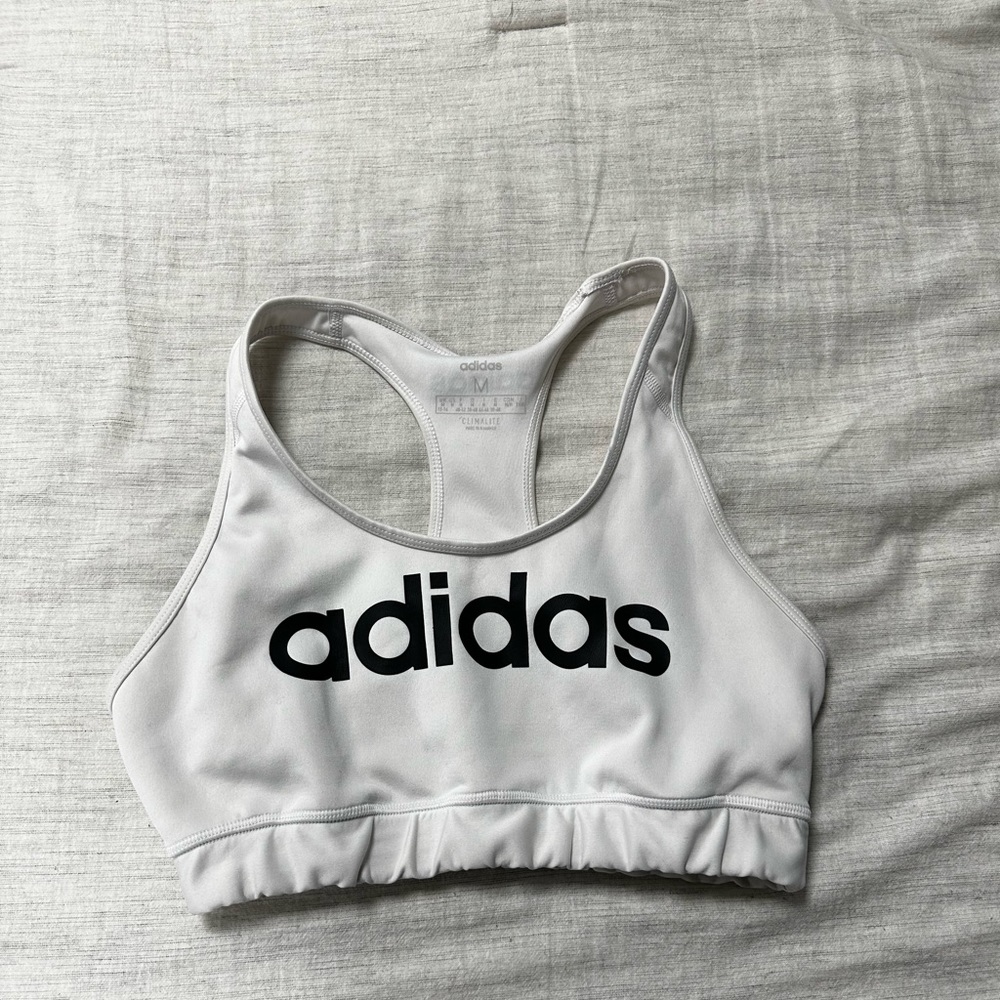 White Adidas Sports Bra